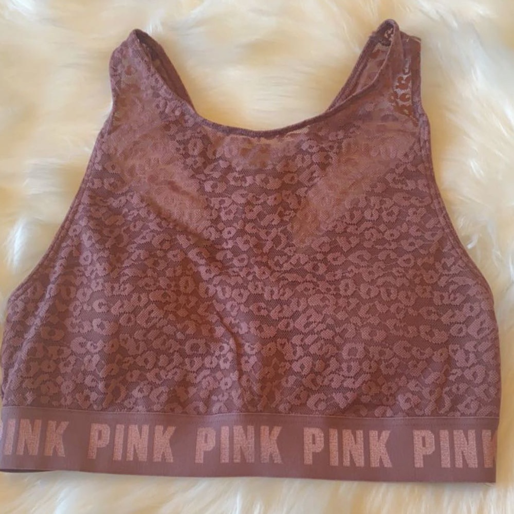 Women’s Victoria’s secret PINK Leopard Print Sports Bra Size Small